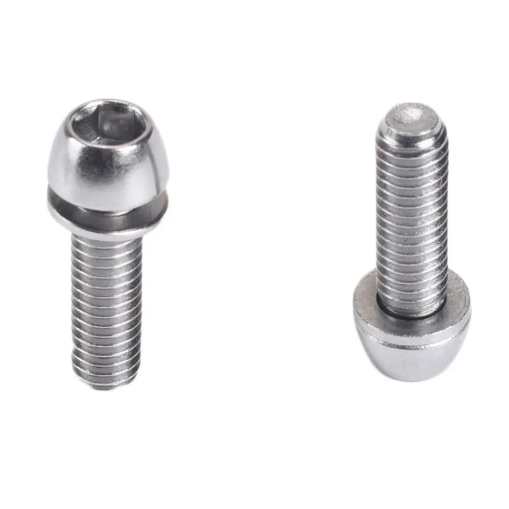 50PCS Stainless Steel Bicycle Stem Bolts M6x20mm Bicycle Riser Screws Bicycle Attachments For Road Bike Bike Handlebar Riding