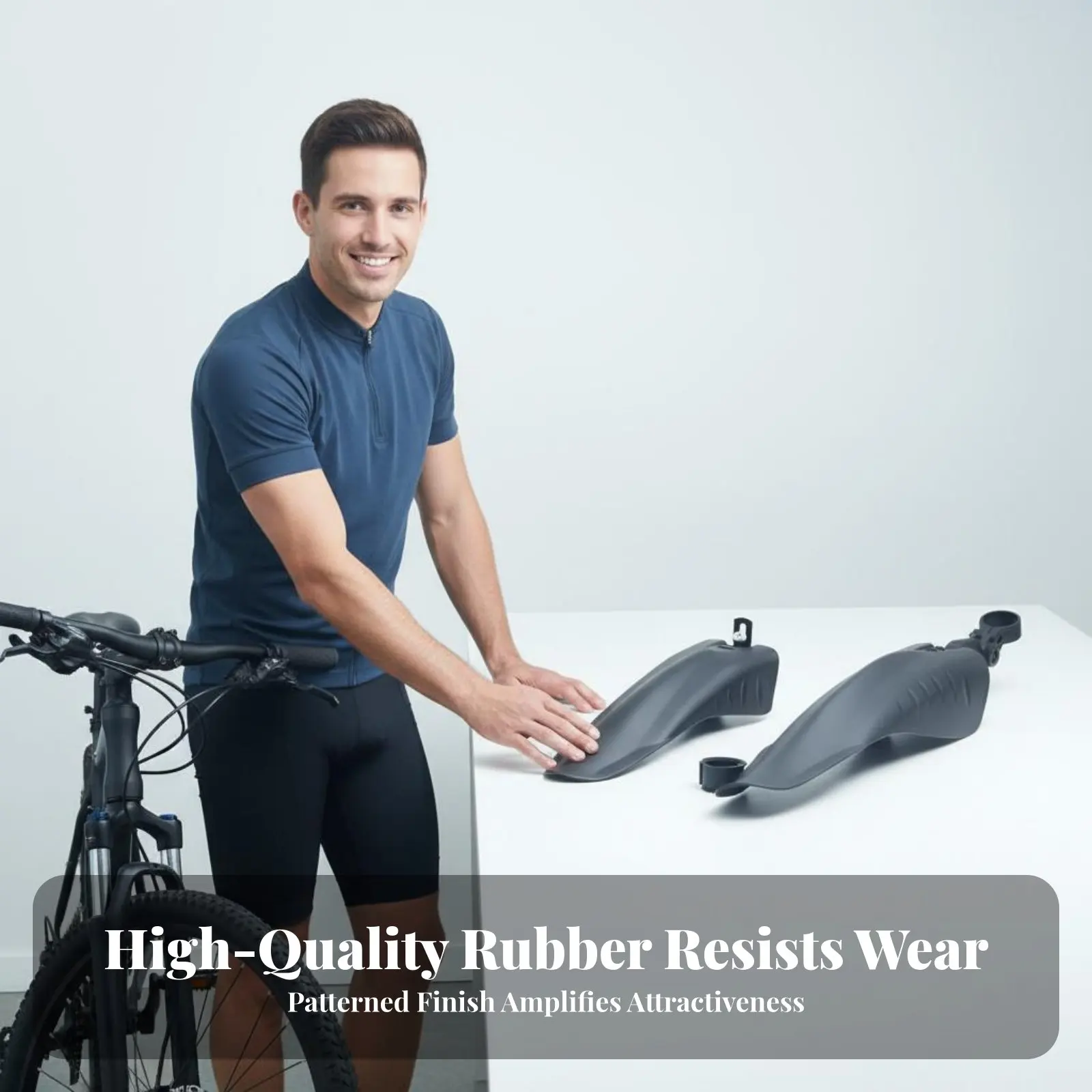 

Quick Release Mountain Bike Mudguard Easy Installation Quick Release Bike Fenders Cycle Mudguard Set Long-Lasting for Trail