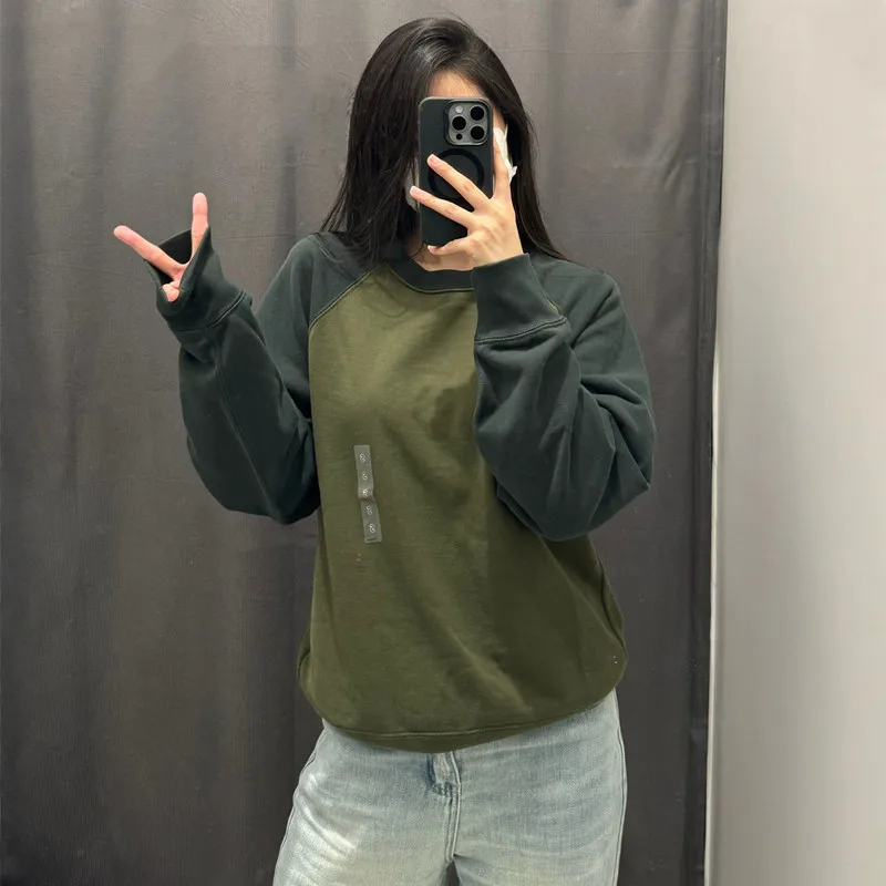 편안한 롱 슬리브 컬러 블록 후디 스포츠 재킷 피부 친화적인 면 폴리에스터 혼방 겨울 신상품