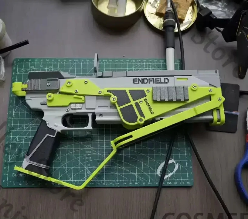 

Anime Arknights: Endfield O.B.J. Xunji‌ Cosplay Two Guns Prop Cartoon Pistol Gun Handgun Shooting Iron Not Allowed To Fire Props