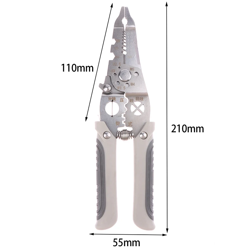 Electrician Specific Wire Stripping Pliers Multifunctional Electricians Maintenance Anti-Slip Stripper Cable Crimper Pliers Tool