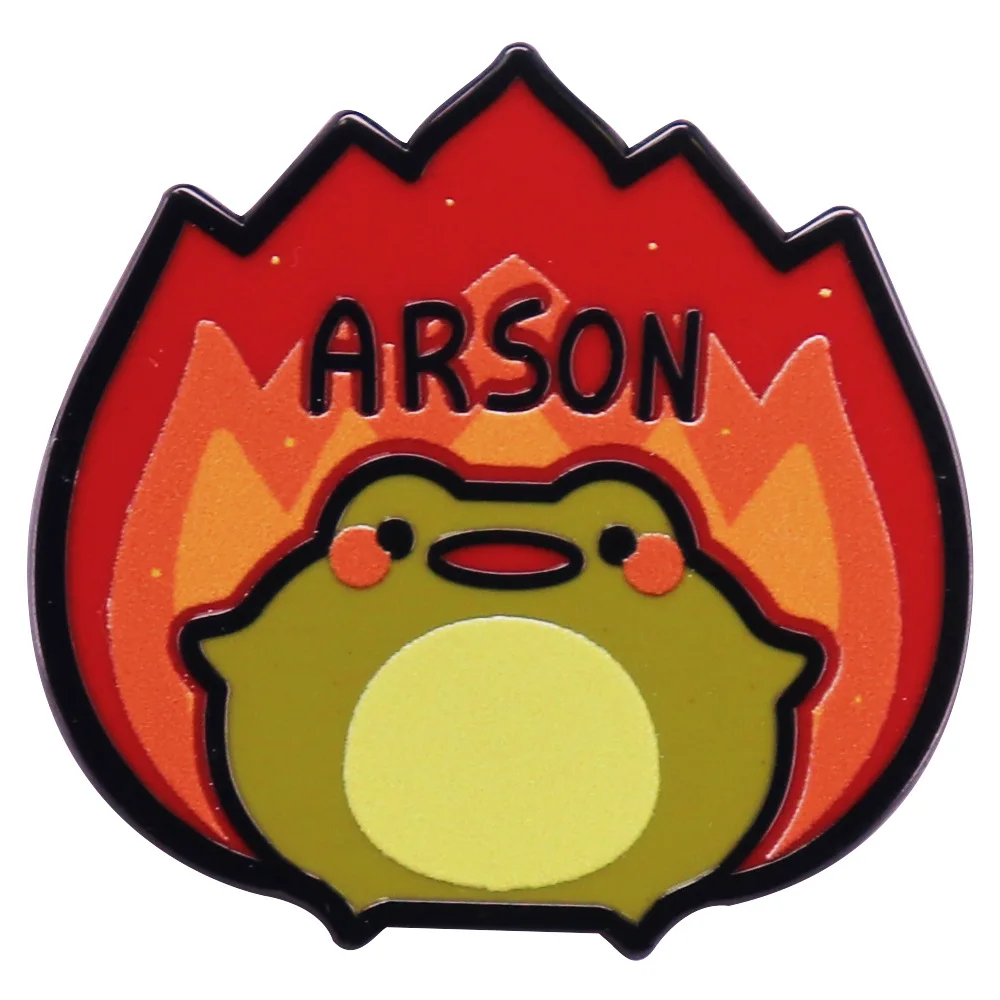 C5417 Cartoon Frog Brooches for Clothing Soft Enamel Pins Cute Badges Men Women Lapel Pins for Backpack Kids Accessories