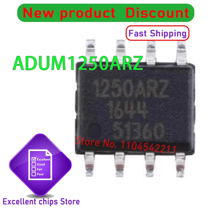 (10-50piece) 100% New ADUM1250ARZ ADUM1250ARZ ADUM1250 1250ARZ SOP-8 Chipset