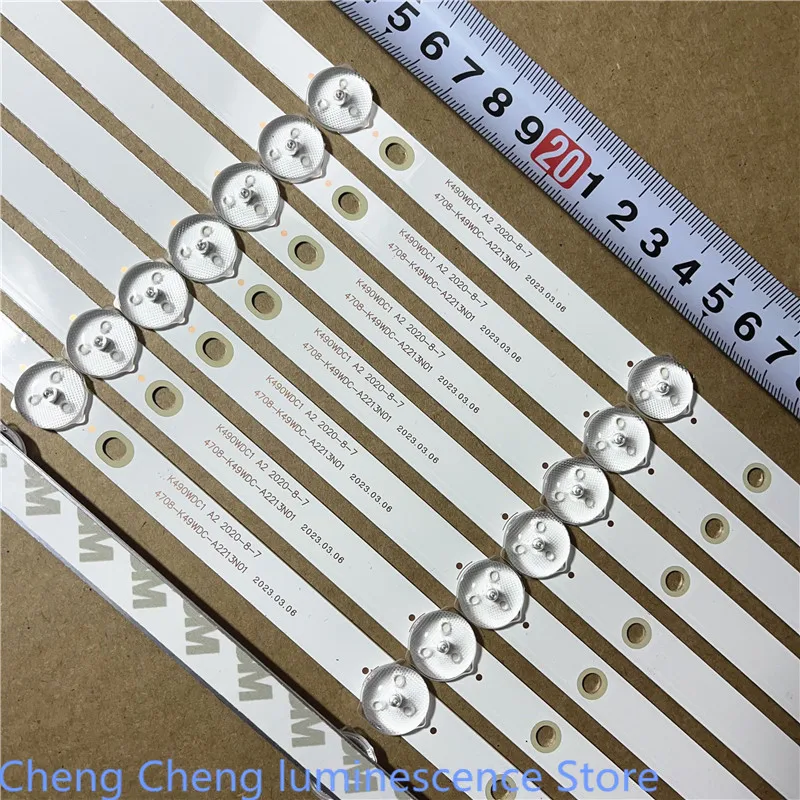 FOR  49BDL3056Q K490WDC1 A2 4708-K49WDC-A2213N01 475mm  5LED 100%NEW  LED backlight strip image 4