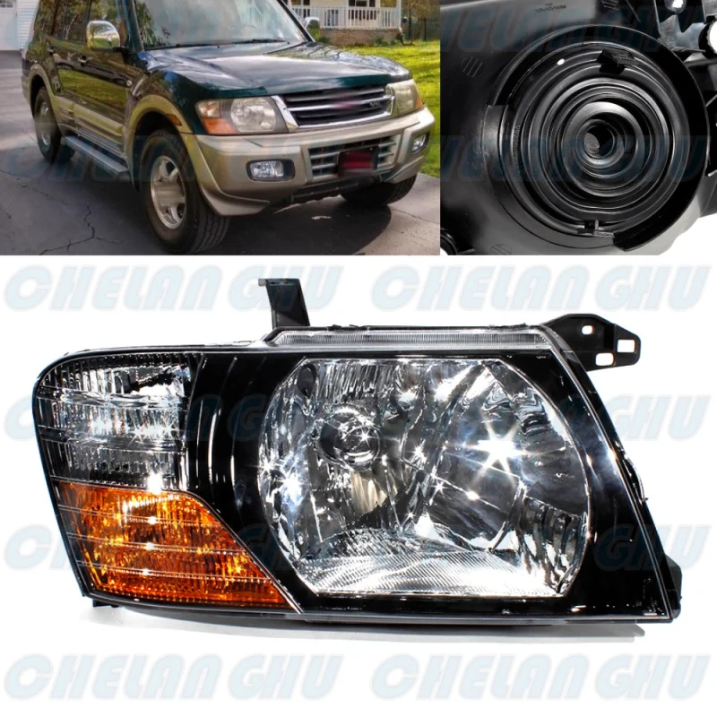 

Right Side Headlight Headlamp Assembly Fit for Mitsubishi Pajero MONTERO 2000 2001 2002 2003 2004 2005 2006 Car accessories