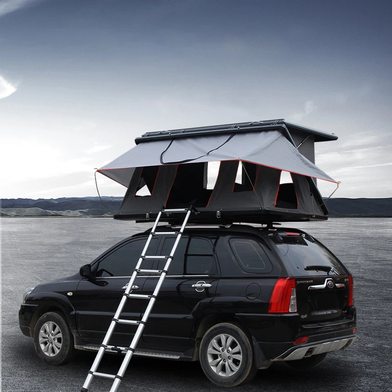 

High Quality Folding SUV Aluminum Alloy Hard Shell Car Roof Top Tent Outdoor Vertical support quick opening hydraulic pressure