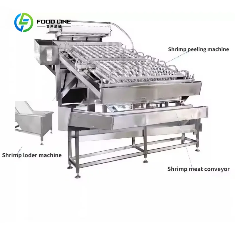 Customized Automatic Shrimp Peeling Machine Shell Removing Prawn Peeler Industrial Shrimp Peeling Machines