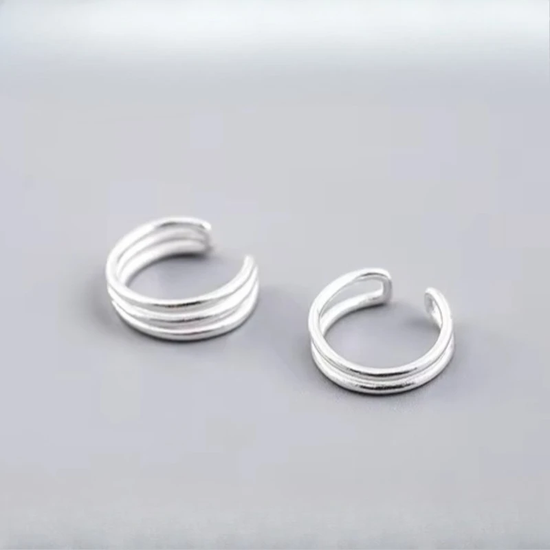 REETI-pendientes de plata de ley 925 con Clip para mujer y niña, aretes sin Piercing, joyería