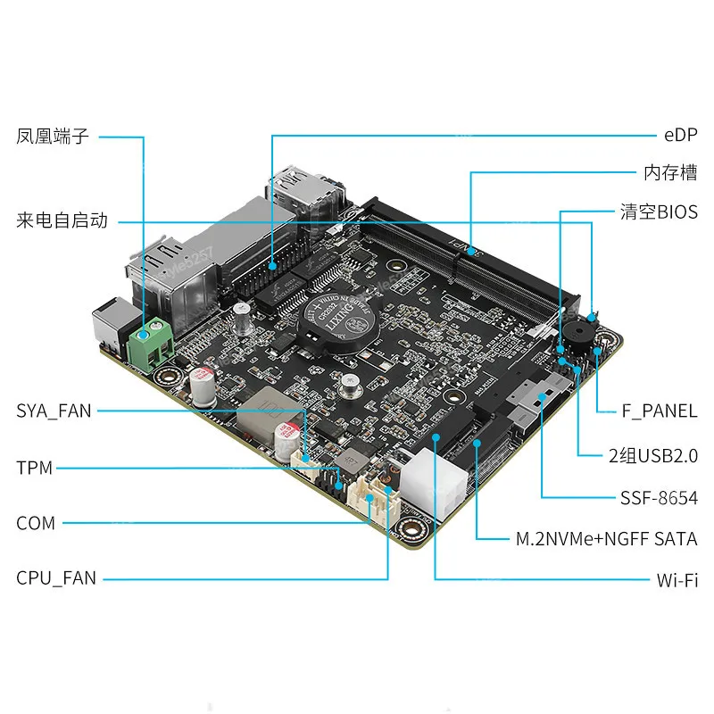 창왕 MAX P5-N100/N305 DDR5 메모리, 듀얼 2.5G 네트워크 포트, 풀 플래시 NAS 미니 PC 썸네일 4
