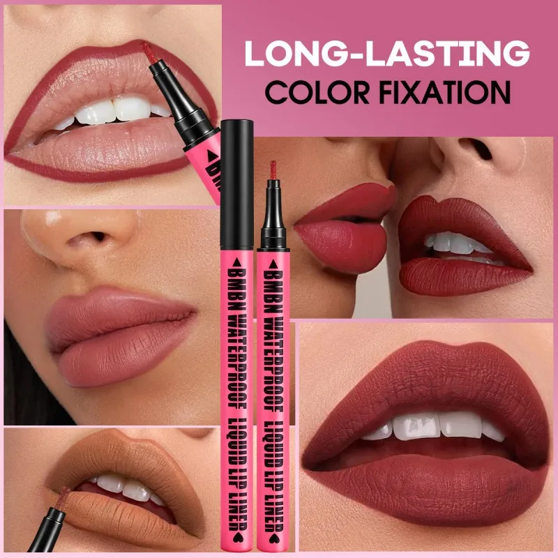 1PC Liquid Matte 4-Color Lipliner Pencil Waterproof Plumping Stain Lipstick Natural Lip Liner Outline Lips for Contour Makeup - view 3