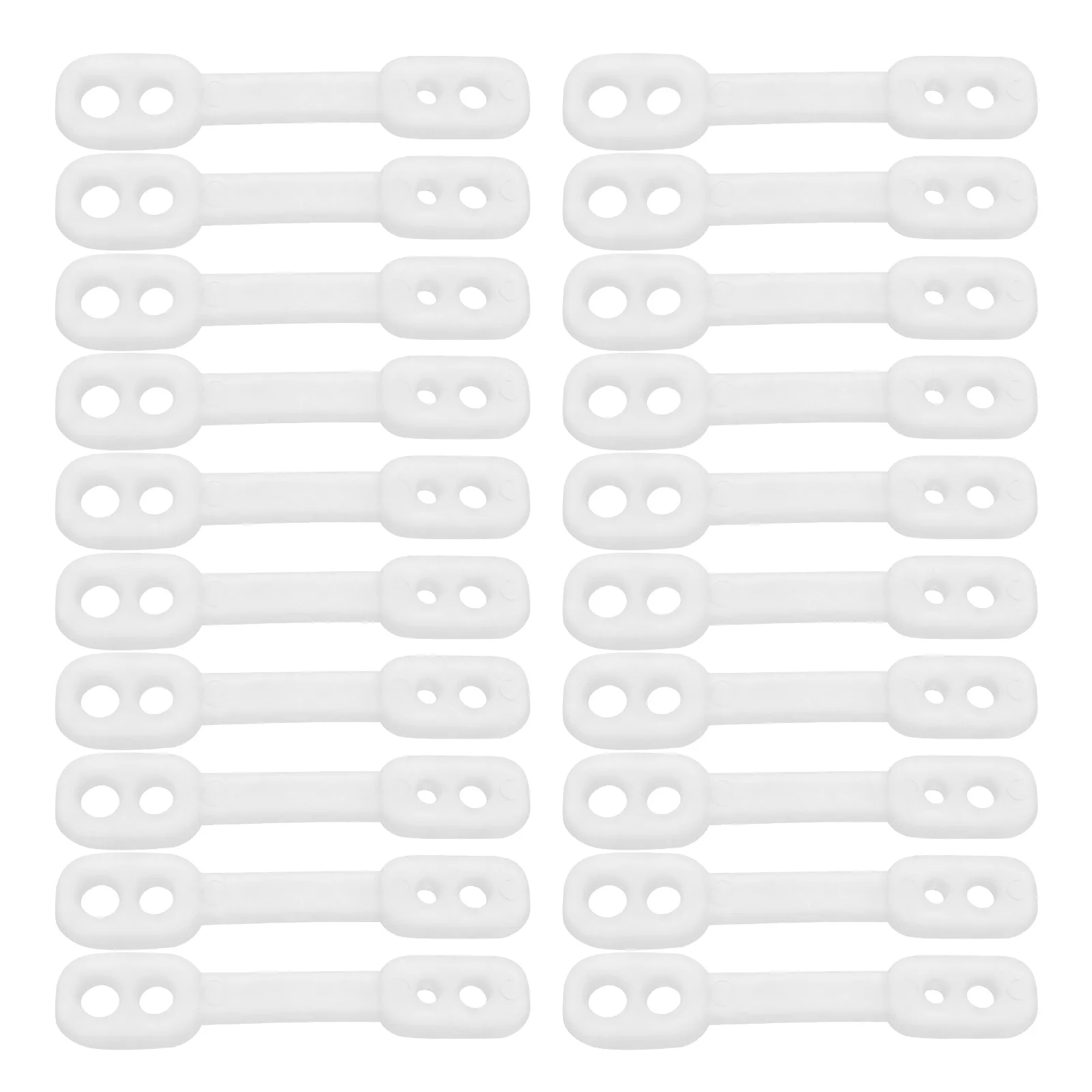 100 Pcs Drying Rack Clothes Racks Windproof Buckles Hanging Clothing Silica Gel Useful for Home Fixing Coat Hanger