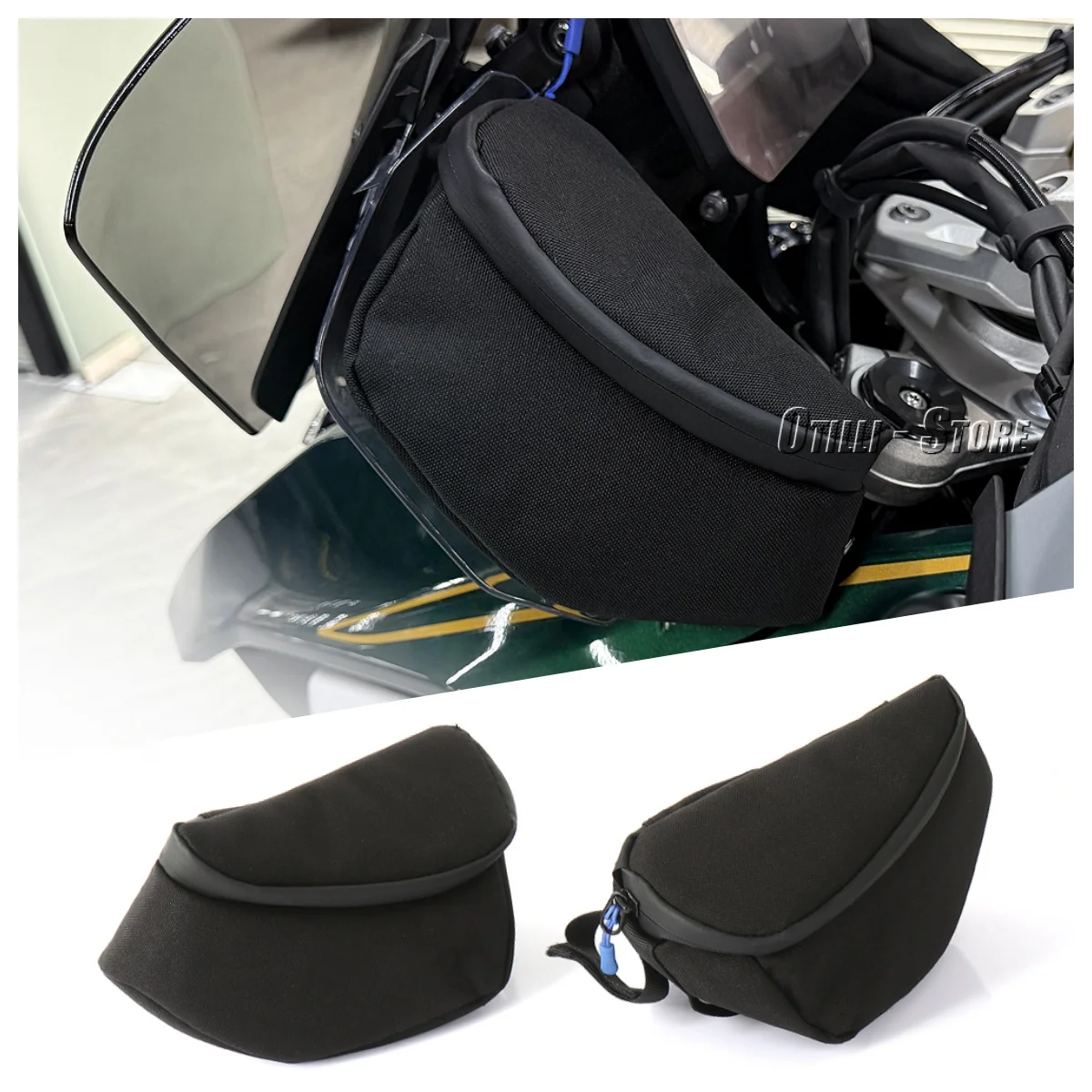 

Новые мотоциклетные 1 пара боковых сумок для BMW R1300GS R 1300 GS r1300gs 2023 2024, нейлоновая сумка для инструментов, сумка для инструментов, комплект аксессуаров для бампера
