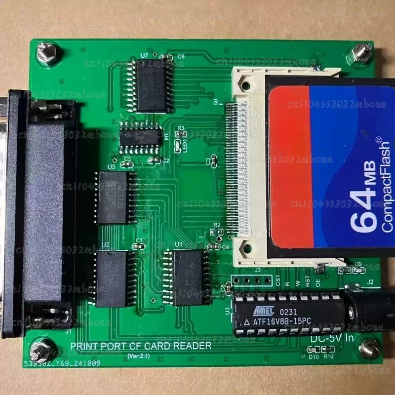 Print Port CF Card Reader Data Backup Parallel Port Hard Disk Box Replacement for Office Equipment Supplies