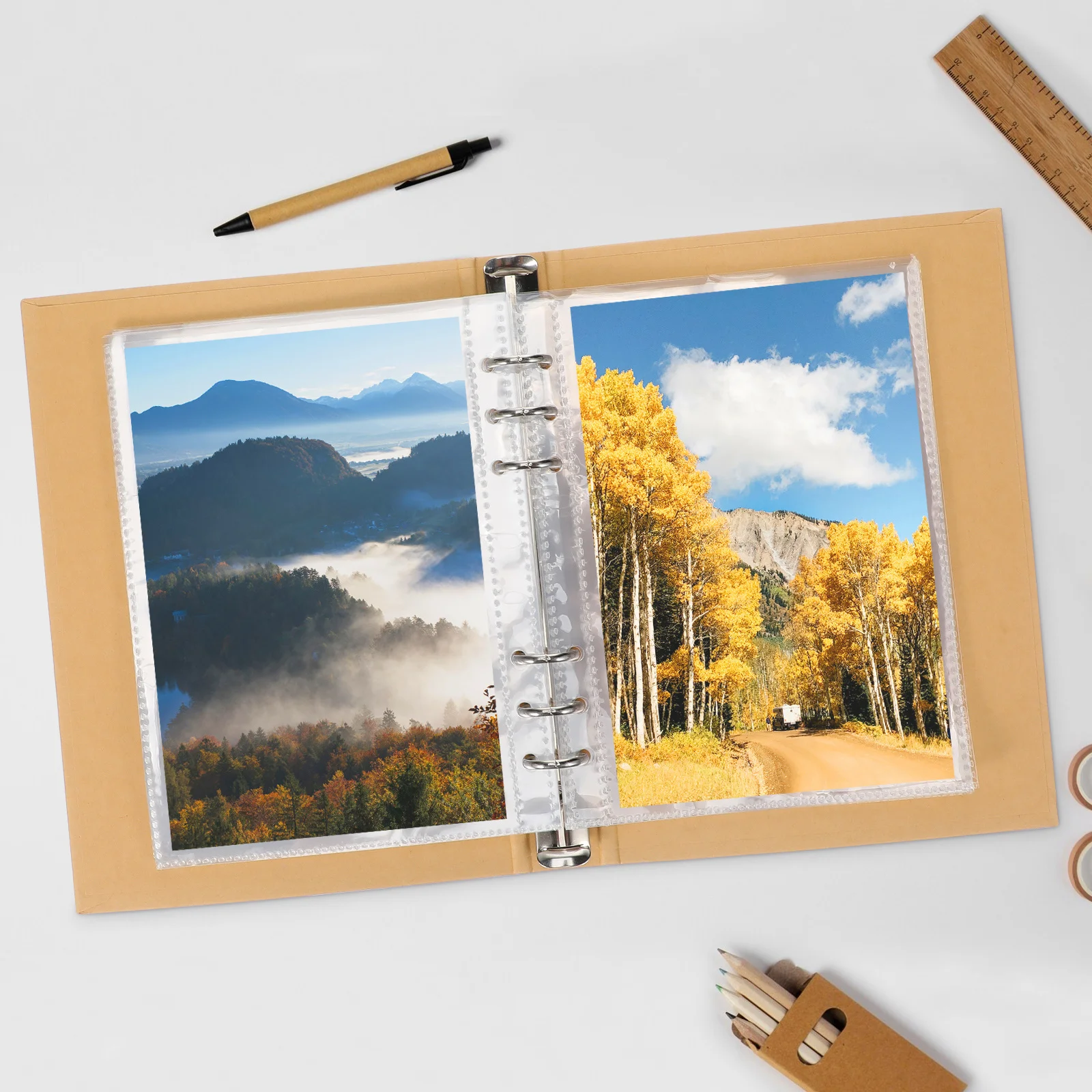 1Pcs Plastic Inside Page Cover Transparent Stationery Book for Game Picture Album Document Protection Inner Page Bag Strong