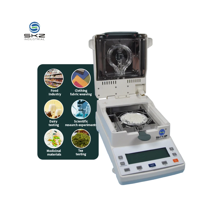 0.005g Fast Lab Halogen Tobacco Tea Moisture Analyzer 0.1% Electronic Moisture Meter