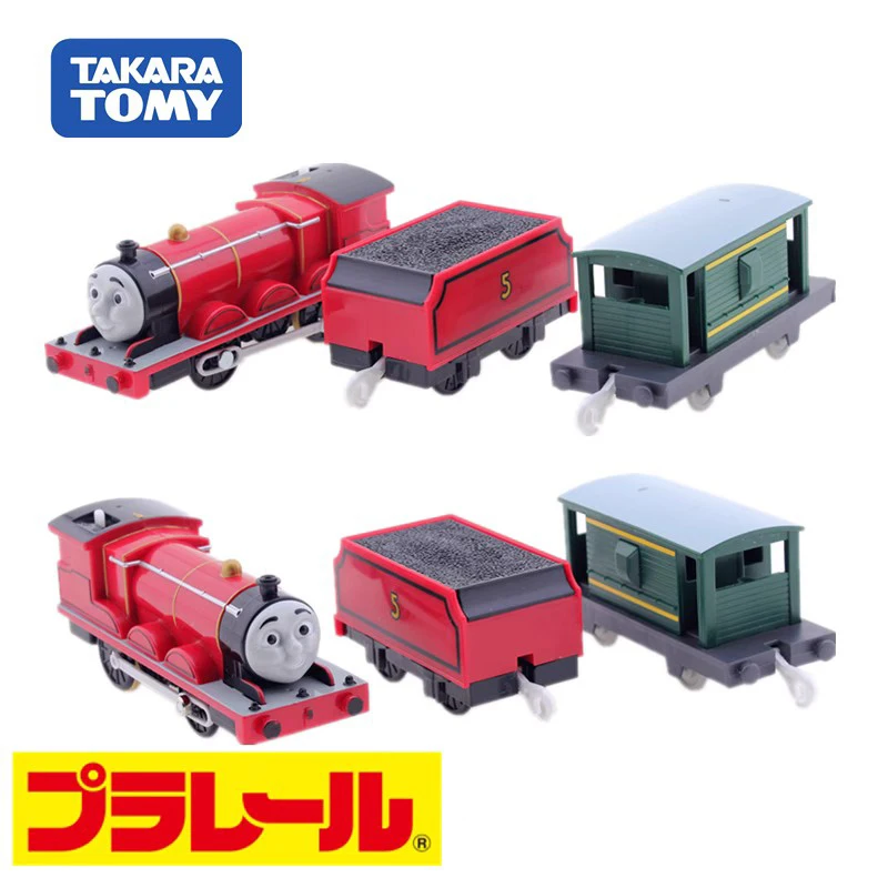 TAKARA TOMY Thomas Rail Train Toy TS-05 James James modelo de personaje animado, juguete para niño, perfecto para regalos navideños a amigos.