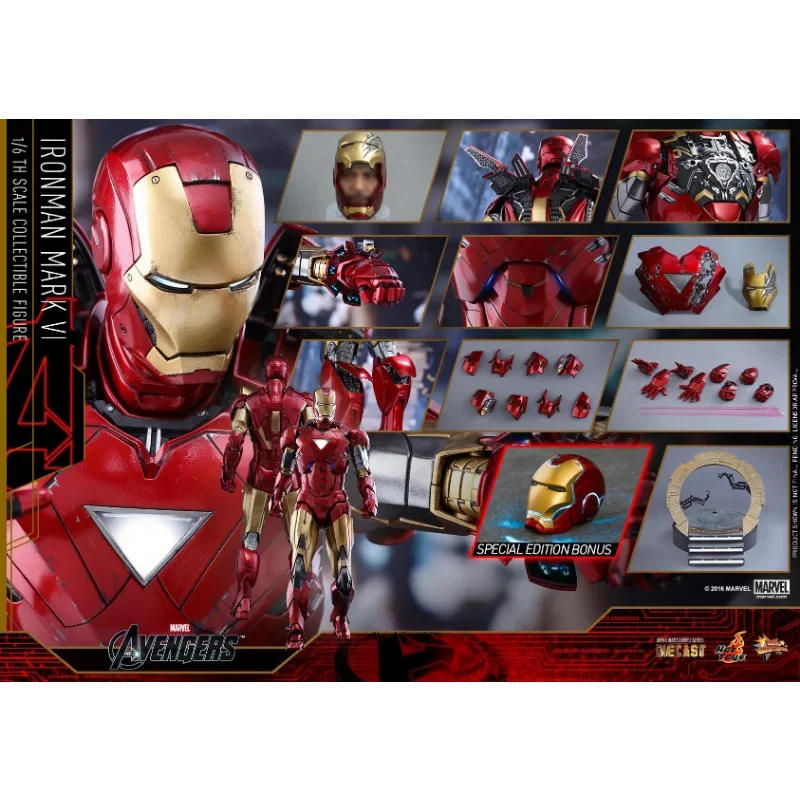 

HOTTOYS HT MMS378D17 V со знаком Железного человека VI сплав Мстители 2 Железный человек MK6 3,0 экшн-фигурка модель хобби Коллекция