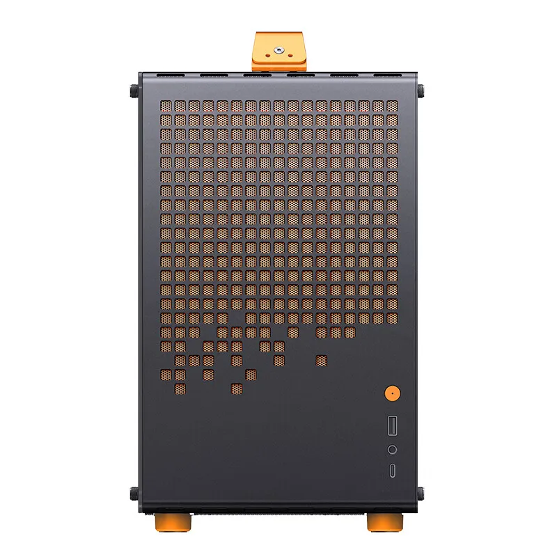 Imagem -06 - Jonsbo Z20 Laranja Preto Matx Atx Chassis 20l Alça Destacável Case 163 mm Refrigerado a ar Placa Gráfica Tipo-c Desktop Pequeno Espaço