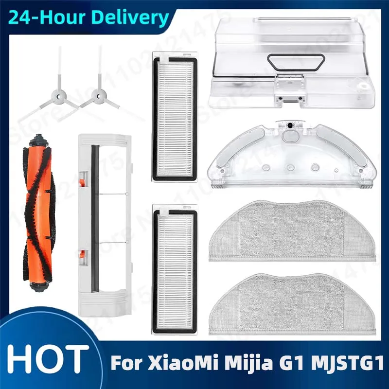 Główna szczotka z filtrem Hepa Mop części zamienne do Xiaomi Mijia G1 MJSTG1 Mi Robot odkurzacz do domu niezbędne akcesoria