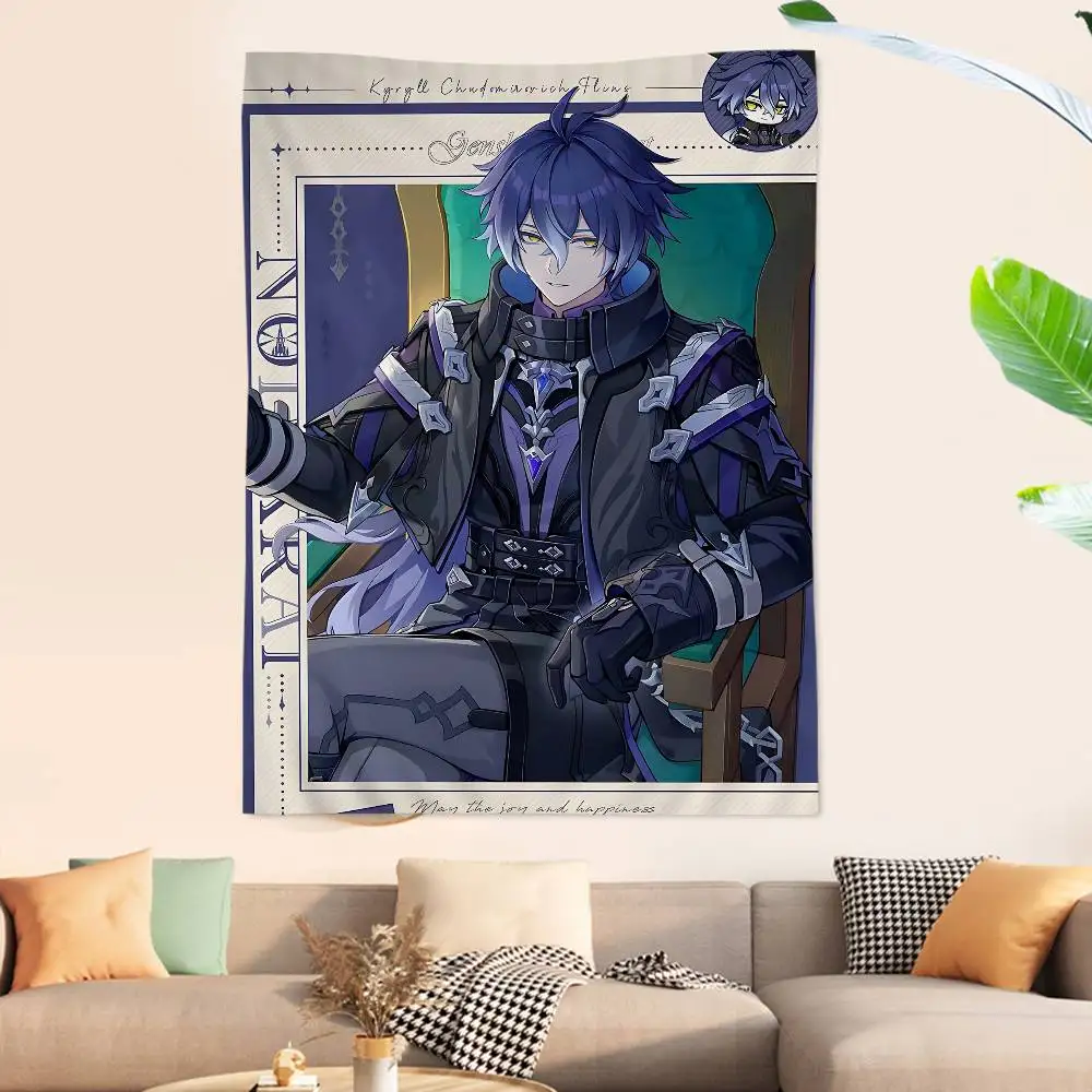 Genshin Impact Flins Cartoon Tapestry Art Science Fiction Room Home Decor Art Home Decor