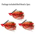 3pcs red head