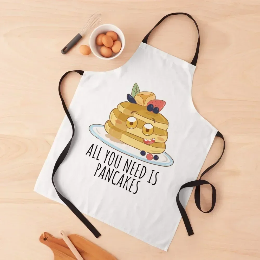 

All You Need Is Pancakes - Funny Pancake Apron men useful gadgets for home professional hairdressing Apron