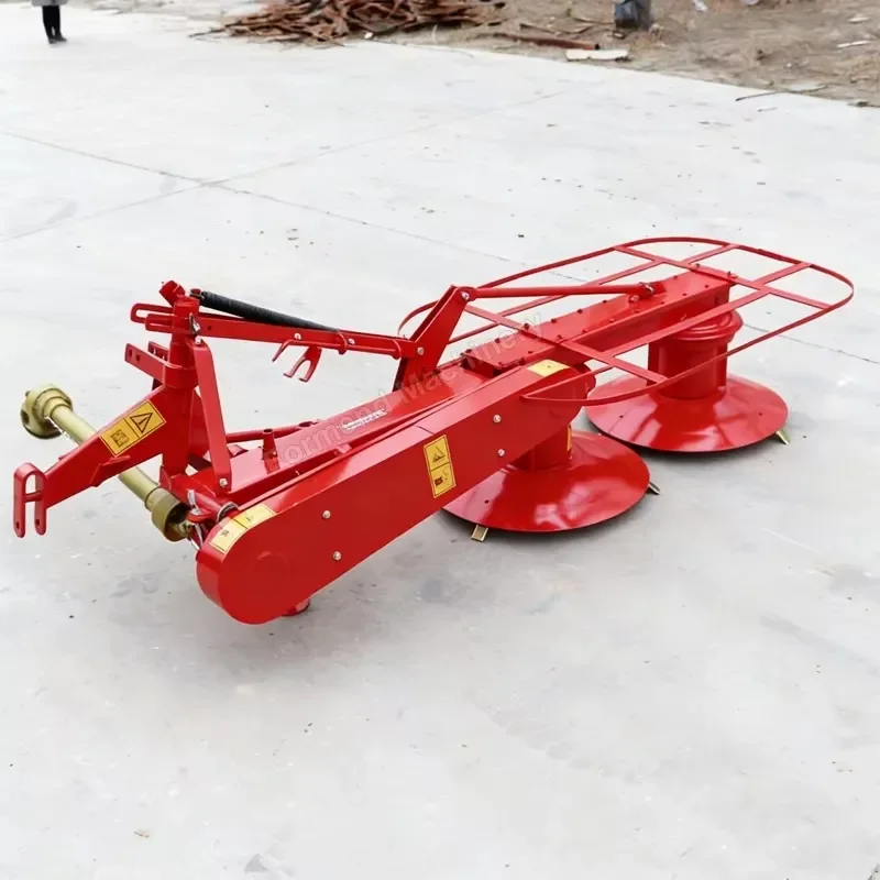 Tractor Powered Tow-Behind Blower Mower Large Area Grass Cutting and Collection Implement