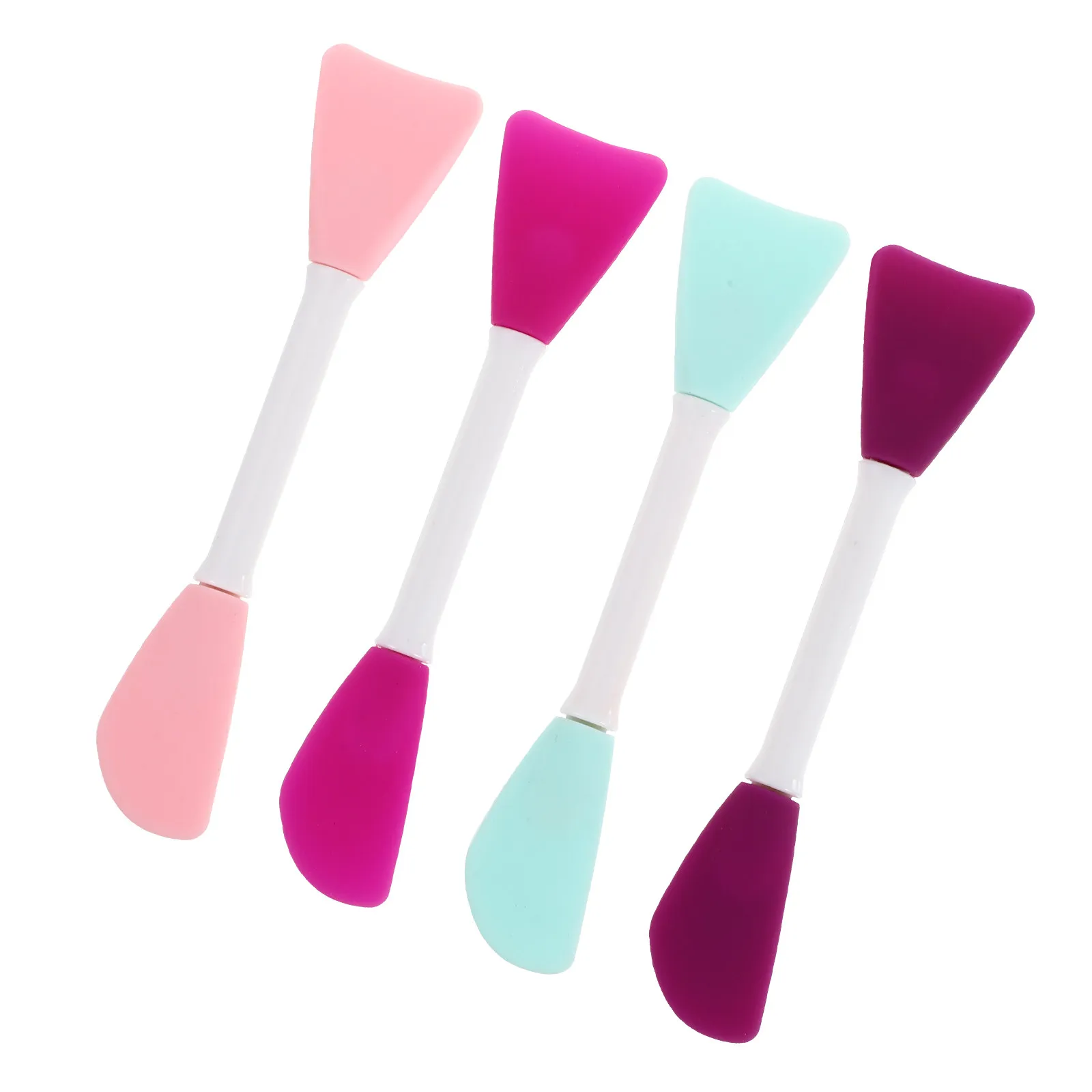 4 قطع من فرش الوجه المصنوعة من السيليكون الناعم لتطبيق أقنعة الوجه، سهلة التنظيف وغير قابلة للتشوه، أدوات العناية بالبشرة، محمولة للاستخدام