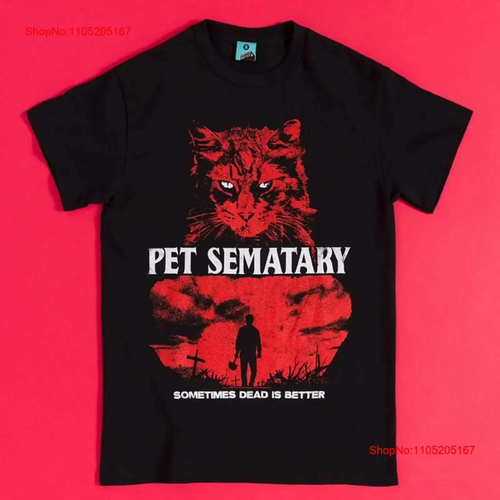Official Pet Sematary Sometimes Dead Is Better Black T Shirt vintage Washed Unisex fashion Top For Everyday Wear Casual