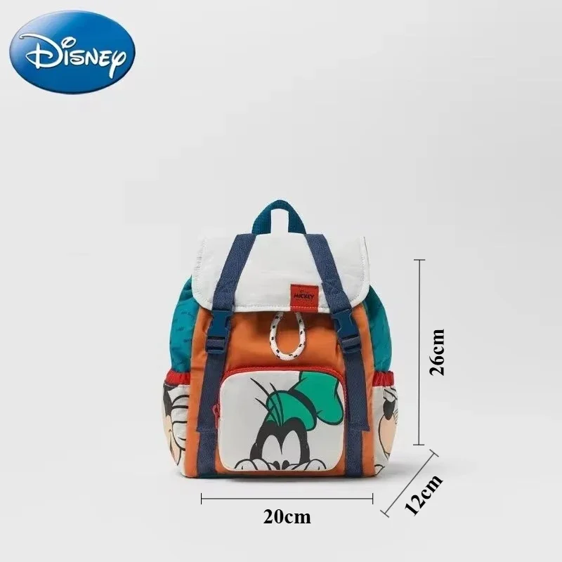 Disney New Stitch Mickey Mouse Cartoon Fashion Backpack Women's Minnie Canvas School Bag Fashion Large Capacity Backpack