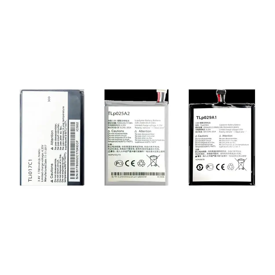 Batería de teléfono móvil estable TLP029A1 TLI017C1 TLp025A2 1780-2910mAh para Alcatel One Onetouch 4.5" 5.5" Pixi Pop 3 Plus