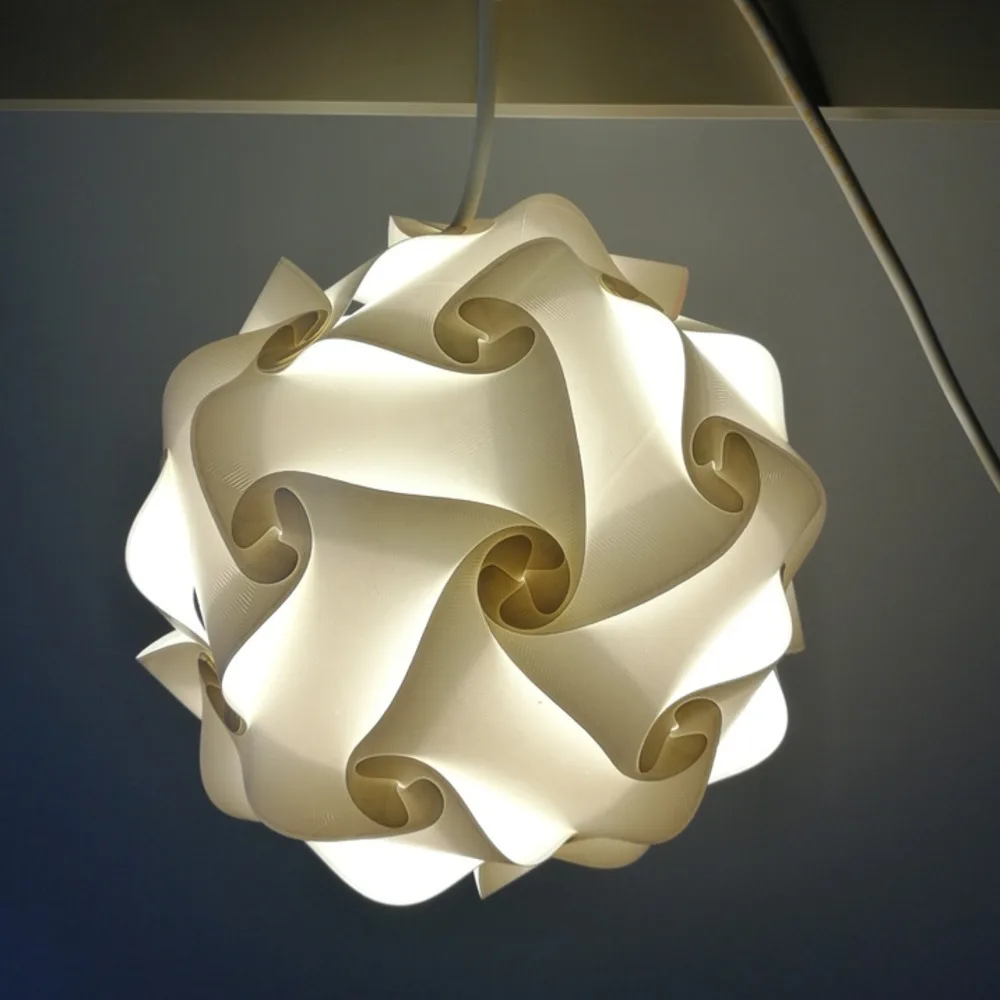 Modern PP Plastic 25cm/30cm/40cm DIY Elements IQ Puzzle Ceiling Chandelier Pendant Lamp Ball hanging Light Lighting Lampshade