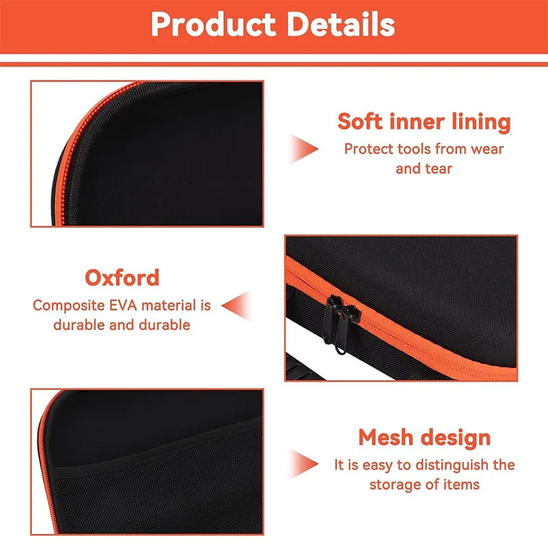 Tool Bag Tool Pouch Bag Oxford Fabric Accessory Storage Case Tool Organisers Storage For Electric Drill Electric Grinder Screw