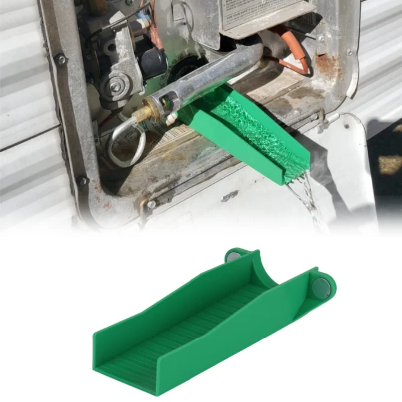 Winter Frostproof Water Heater Drainage Funnel With 2pc Magnets For RV Travel Trailer Camping Van Outer Accessories
