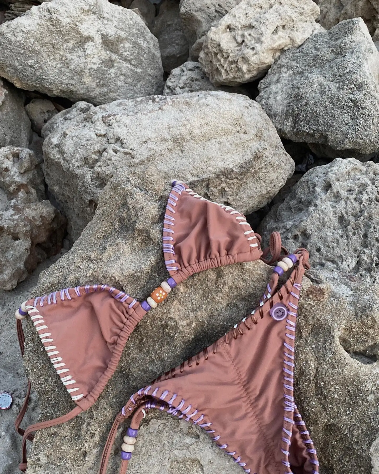 

2025 Women Swimsuit Elegant Wine Red Bikini Set with Unique Braided Trim Perfect for Beach Wear and Pool Parties Summer Getaways