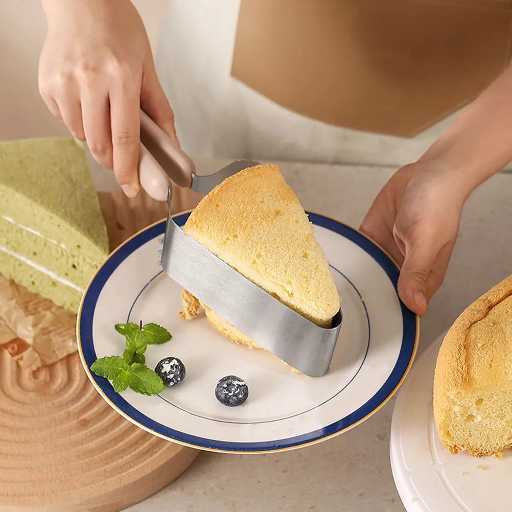 

4pcs Cake Slicer Stainless Steel Metal Wedding Party Tool Lightweight Plastic Kitchen Barware Set