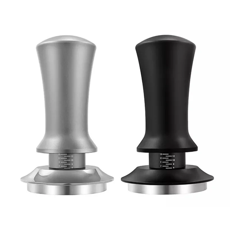 A89X Tamper 58Mm Adjustable Depth With Graduated 30Lb Espresso Spring Calibrated Tamper