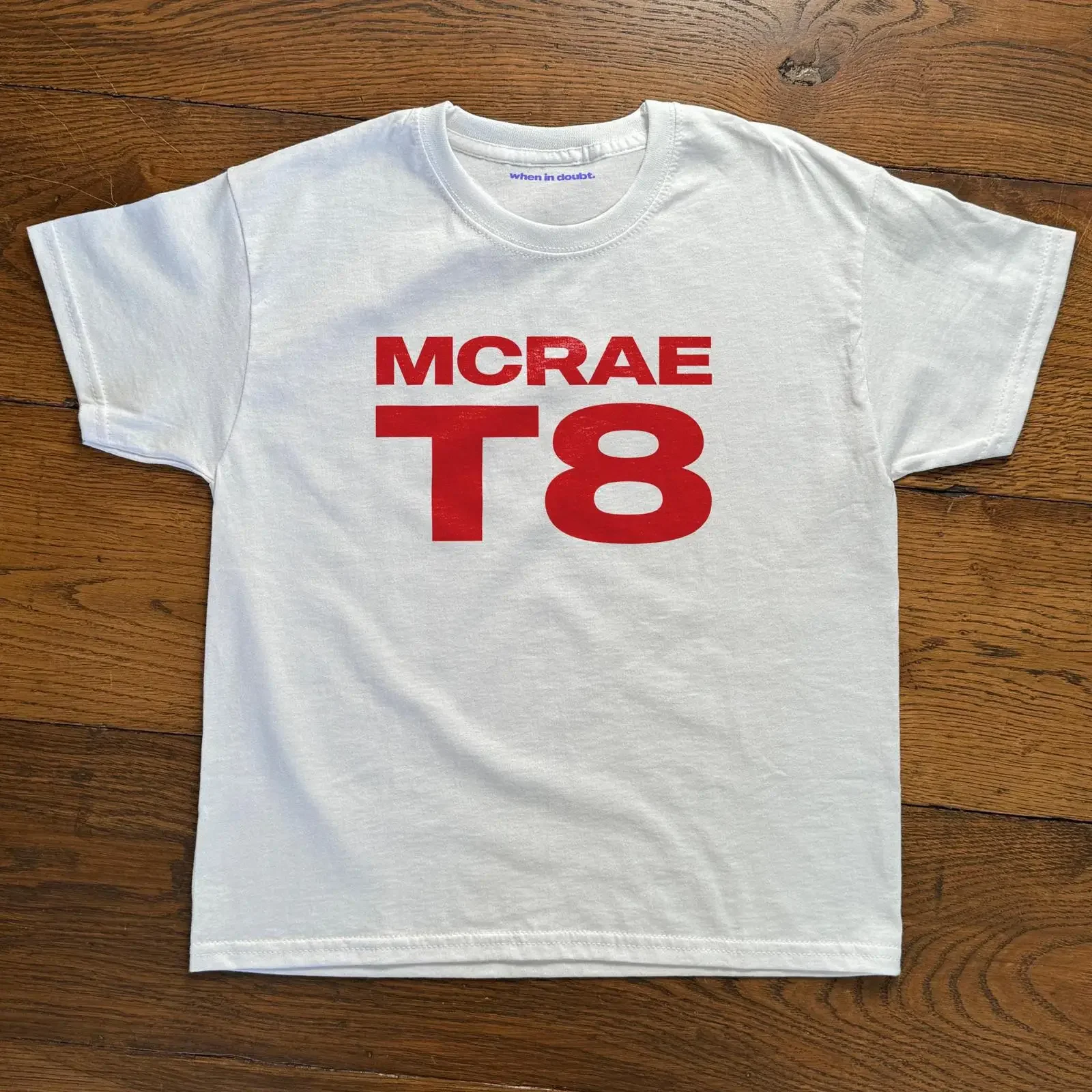 Tate Mcrae T8 Tour Merch Baby T Shirt Y2K Aesthetic Cropped 90s 2000s Style Trendy Cute Top vintage Washed Stylish