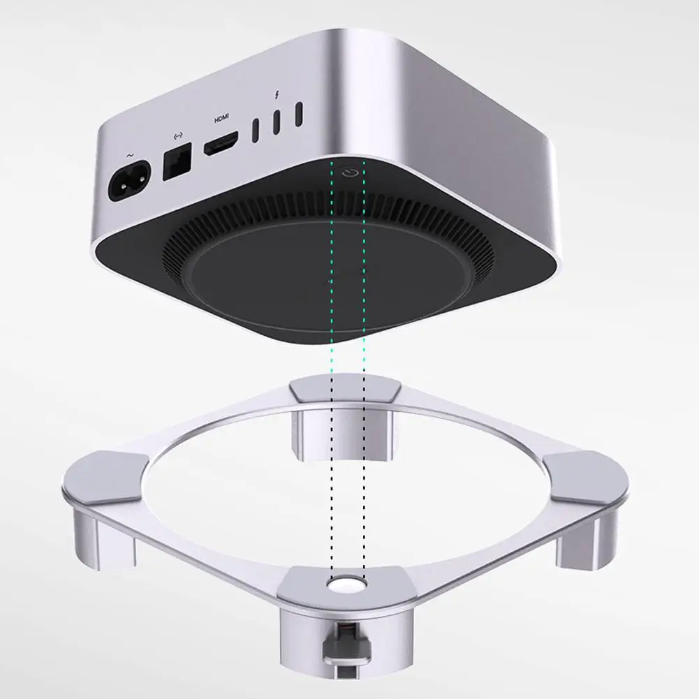 

Подставка из алюминиевого сплава для Mac Mini M4/M4 Pro, базовый кронштейн, аксессуары для Mac Mini M4, настольная подставка, улучшенное охлаждение