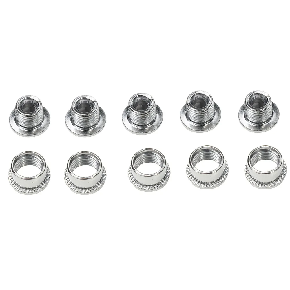 5pcs Mountain Bike Chainring Screws Single/Double/Triple Bolts Stainless Steel Single/Double Anti-corrosion Bicycle Parts      .