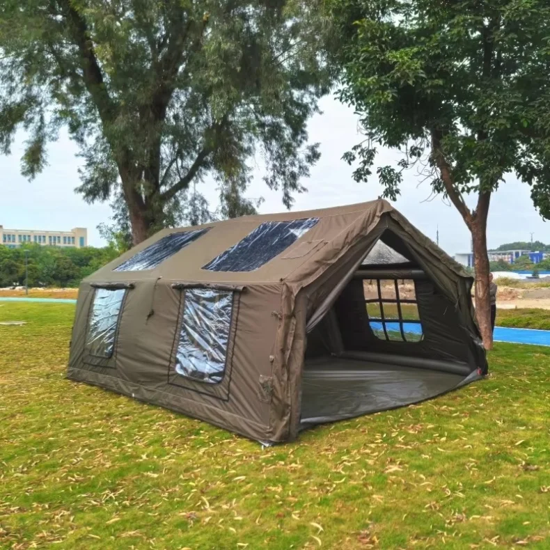 Wholesale Custom Portable 4 Season Camping Inflatable Tent Inflatable Camping Tent 6 Person Waterproof Tent Outdoor Camping