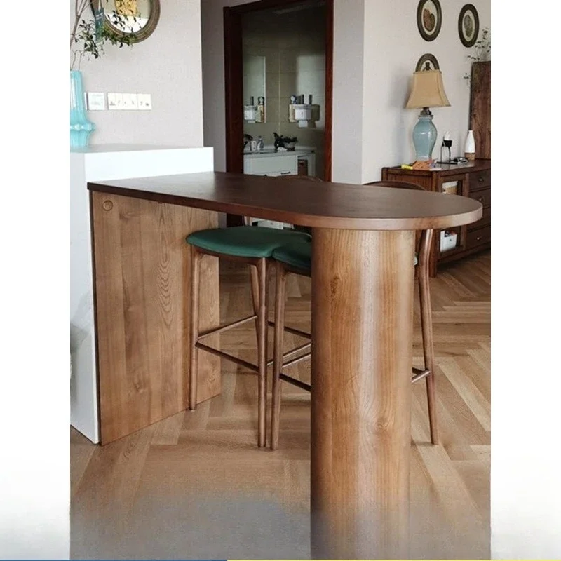 Bar table Household kitchen Dining table Integrated partition Simple balcony Window