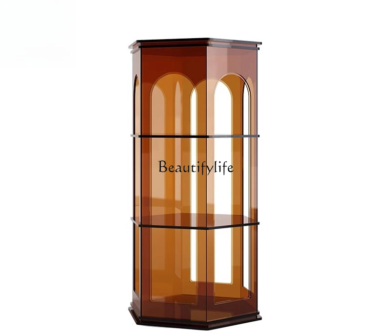 

Light luxury living room storage display cabinet Nordic rack locker