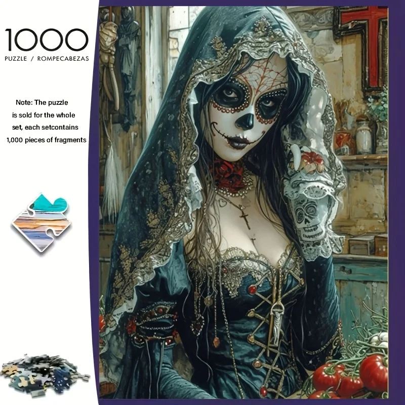 1000pcs Large Adult Jigsaw Puzzle Suitable for - Challenging Brain with Large Pieces, Complex Picture for Adults & Families,