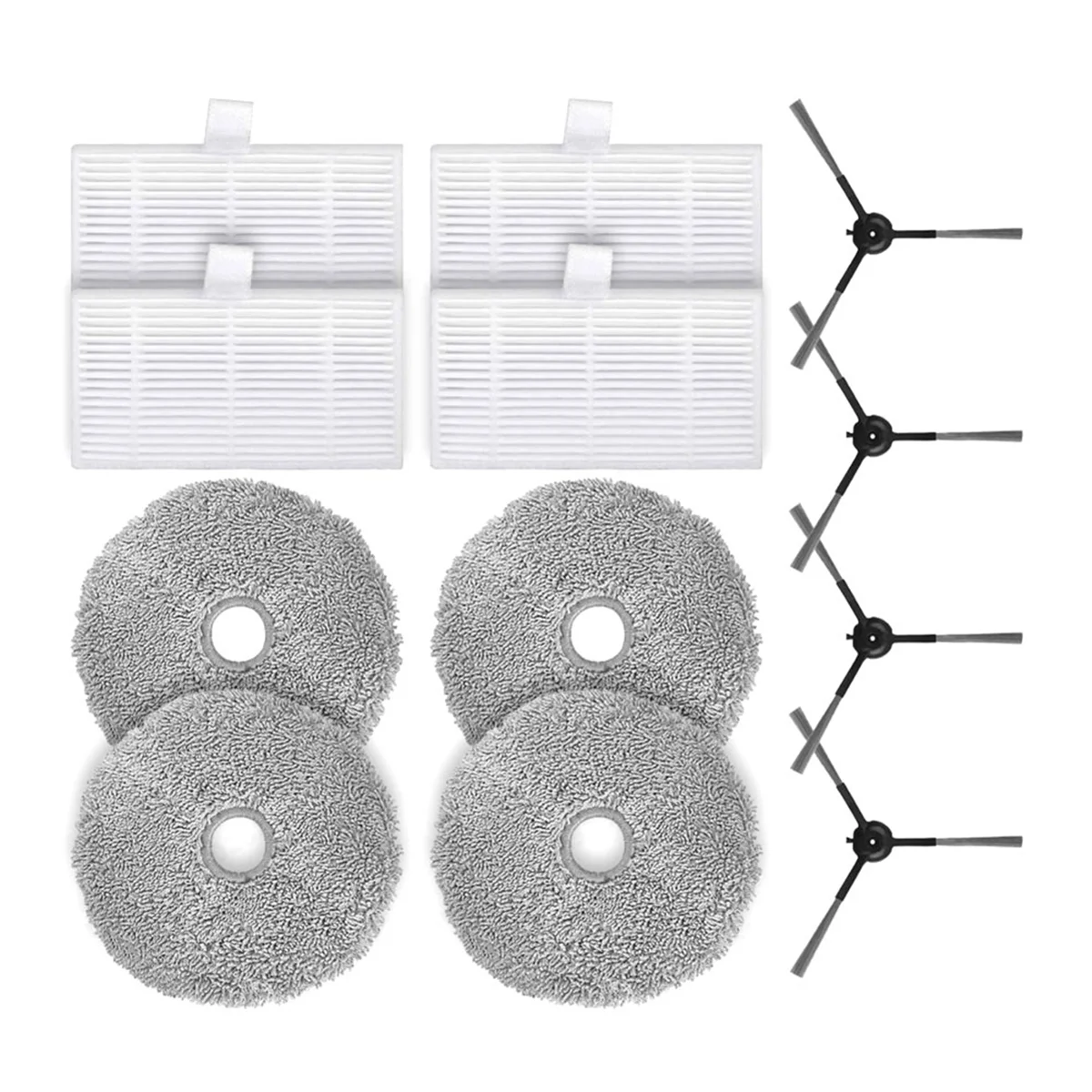 Für 2 plus u250 ersatzteile zubehör seiten bürste hepa filter mop tuch