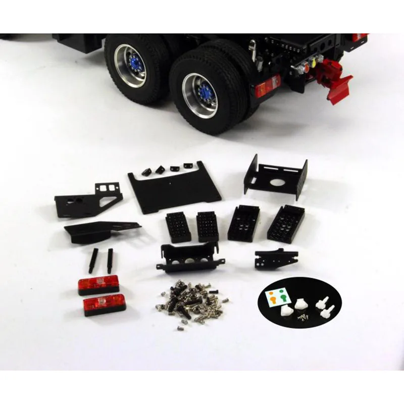 Metal Heavy Trailing Beam Upgrade Tail Light Holder for 1/14 Tamiya RC Truck Trailer SCANIA 770S VOLVO BENZ MAN Car Accessories