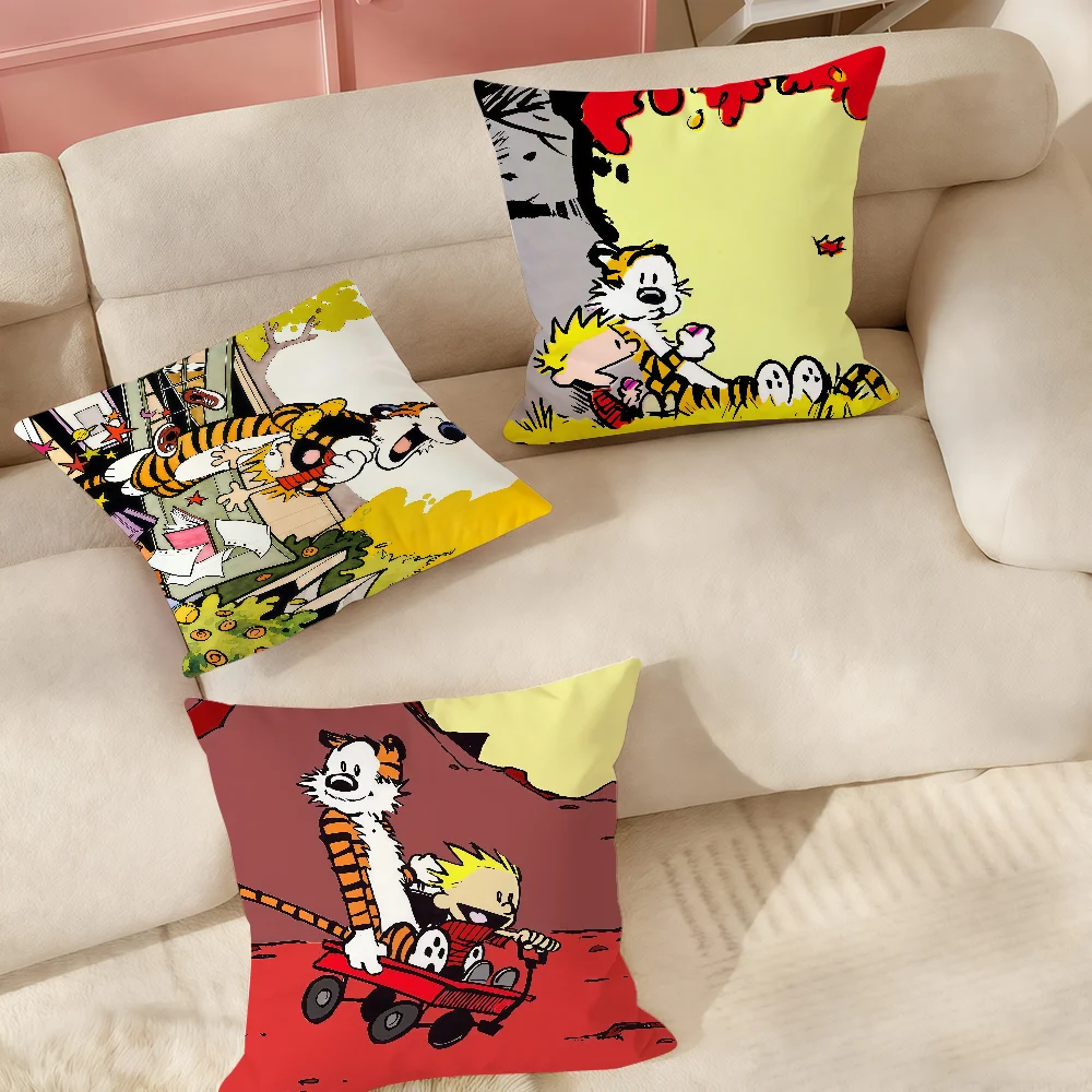 Fairy Tale Books C-Calvin And H-Hobbes Pillow Case Suitable For Bedrooms Living Rooms Cars Home Decoration