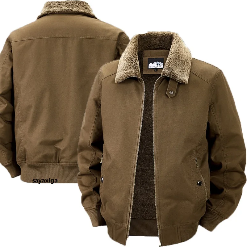 

Winter Bomber Jacket Cotton Warm Thick Overcoat Parkas Thermal Parkas Coats Cotton Loose Casual Down Jackets Chaquetas 4XL