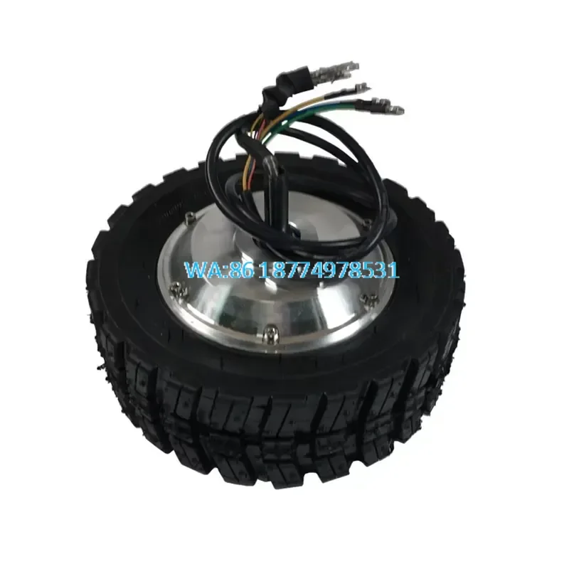 Wmwmnu for Dual Shaft Brushless 8 Inch Gear Hub Motor 24V 250W Low Speed High Torque Wheelbarrow Motor