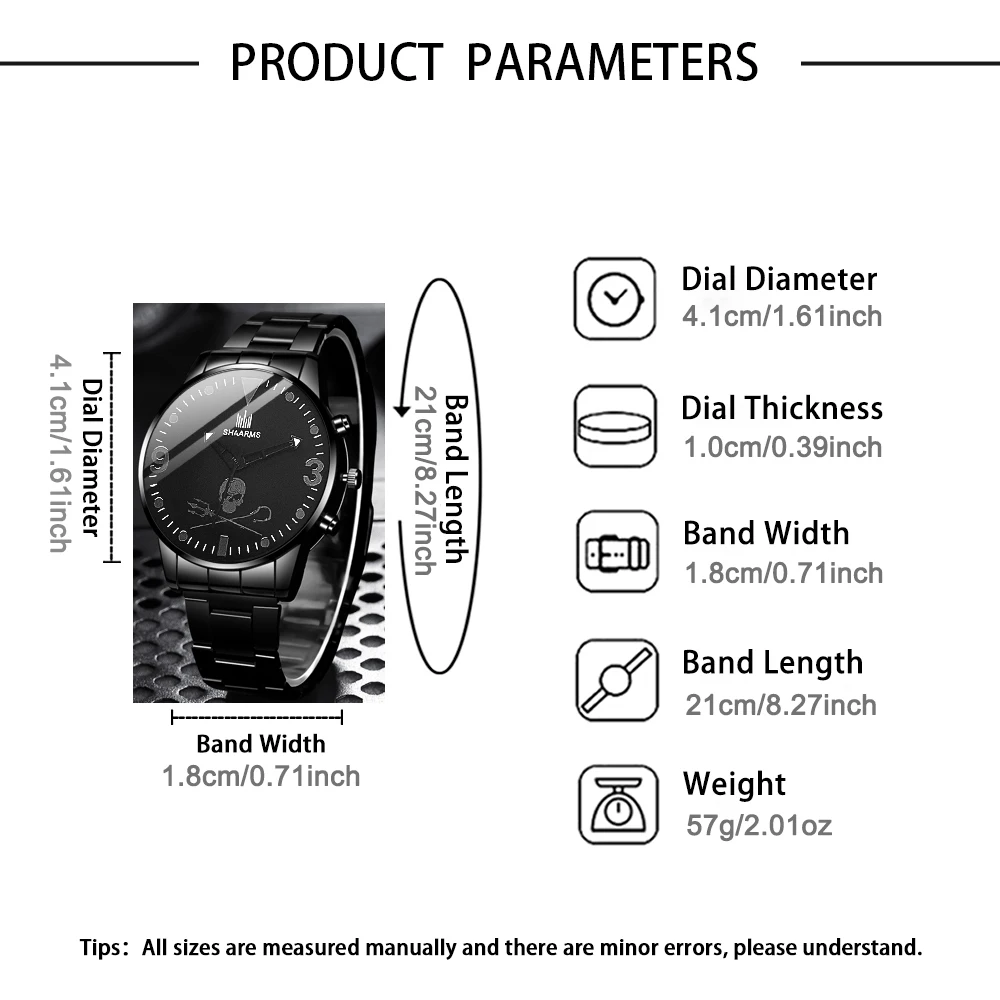 New men's fashionable quartz watch versatile daily wear party Valentine's day party Easter Ramadan Halloween Christmas New Year'